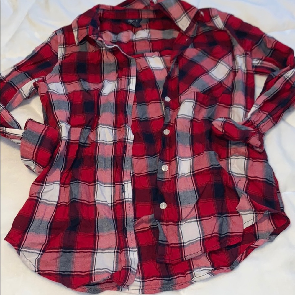 Forever 21 Plaid Top